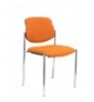 SILLA FIJA VILLALGORDO CHASIS CROMO BALI NARANJA 27CRBALI308