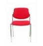 SILLA FIJA VILLALGORDO CHASIS CROMO BALI ROJO 27CRBALI350