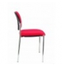 SILLA FIJA VILLALGORDO CHASIS CROMO BALI ROJO 27CRBALI350