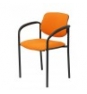 SILLA FIJA VILLALGORDO CHASIS NEGRO BRAZOS BALI NARANJA 27NBALI308CB