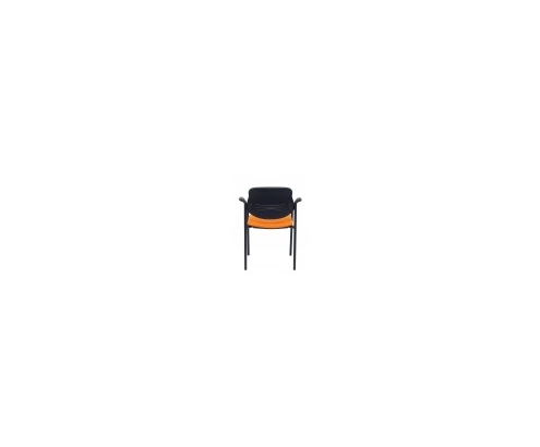 SILLA FIJA VILLALGORDO CHASIS NEGRO BRAZOS BALI NARANJA 27NBALI308CB