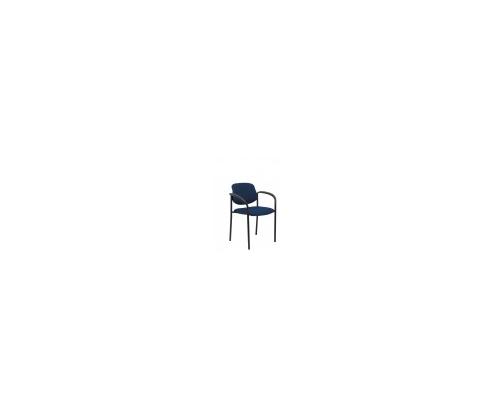 SILLA FIJA VILLALGORDO CHASIS NEGRO BRAZOS SIMILPIEL AZUL MARINO 27NSPAZMCB