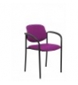 SILLA FIJA VILLALGORDO CHASIS NEGRO SIMILPIEL MORADO 27NSPMOCB