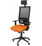 SILLA HORNA BALI CON CABECERO  NARANJA 10SBALI308