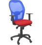 SILLA JORQUERA MALLA AZUL ASIENTO BALI ROJO 15SABALI350