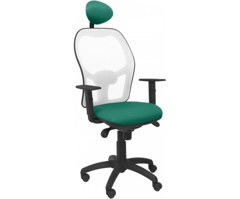 SILLA JORQUERA MALLA BLANCA ASIENTO BALI CABECERO FIJO VERDE 15SBBALI456C