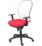 SILLA JORQUERA MALLA BLANCA ASIENTO BALI ROJO 15SBBALI350