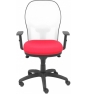 SILLA JORQUERA MALLA BLANCA ASIENTO BALI ROJO 15SBBALI350