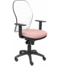 SILLA JORQUERA MALLA BLANCA ASIENTO BALI ROSA PÍLIDO 15SBBALI710