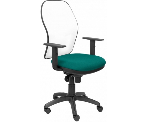 SILLA JORQUERA MALLA BLANCA ASIENTO BALI VERDE CLARO 15SBBALI39