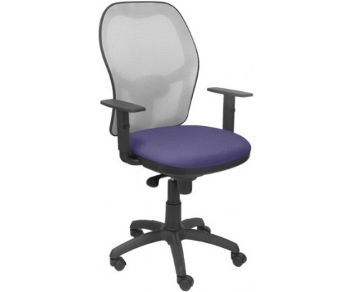 SILLA JORQUERA MALLA GRIS ASIENTO BALI AZUL CLARO 15SGRBALI261