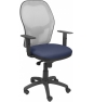 SILLA JORQUERA MALLA GRIS ASIENTO BALI AZUL MARINO 15SGRBALI200