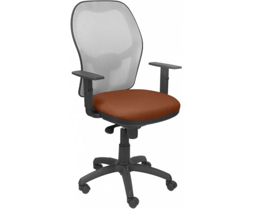 SILLA JORQUERA MALLA GRIS ASIENTO BALI MARRÍ“N 15SGRBALI363