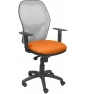 SILLA JORQUERA MALLA GRIS ASIENTO BALI NARANJA 15SGRBALI308