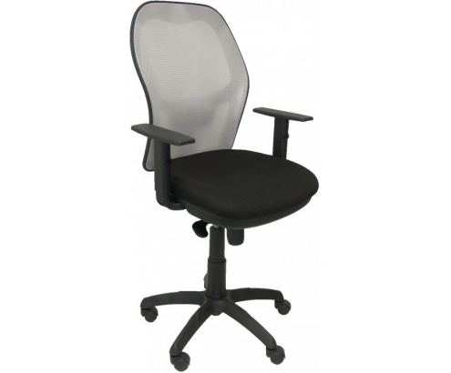 SILLA JORQUERA MALLA GRIS ASIENTO BALI NEGRO 15SGRBALI840