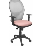 SILLA JORQUERA MALLA GRIS ASIENTO BALI ROSA PÍLIDO 15SGRBALI710