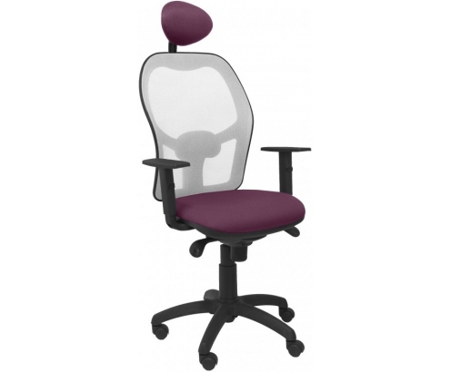 SILLA JORQUERA MALLA GRIS CABECERO FIJO ASIENTO BALI MORADO 15SGRBALI760C