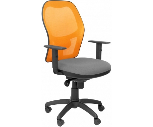 SILLA JORQUERA MALLA NARANJA ASIENTO BALI GRIS CLARO 15SNABALI220