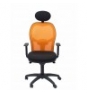 SILLA JORQUERA MALLA NARANJA CABECERO FIJO ASIENTO BALI NEGRO 15SNABALI840C