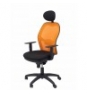 SILLA JORQUERA MALLA NARANJA CABECERO FIJO ASIENTO BALI NEGRO 15SNABALI840C