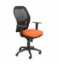 SILLA JORQUERA MALLA NEGRA ASIENTO BALI NARANJA 15SNBALI305