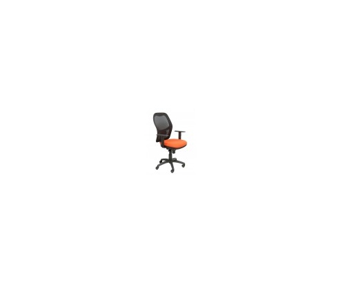 SILLA JORQUERA MALLA NEGRA ASIENTO BALI NARANJA 15SNBALI305