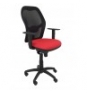 SILLA JORQUERA MALLA NEGRO ASIENTO BALI ROJO 15SNBALI350