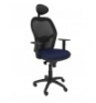 SILLA JORQUERA MALLA NEGRO CABECERO FIJO ASIENTO BALI AZUL MARINO 15SNBALI200C