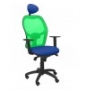 SILLA JORQUERA MALLA VERDE CABECERO FIJO ASIENTO BALI AZUL 15SVBALI229C