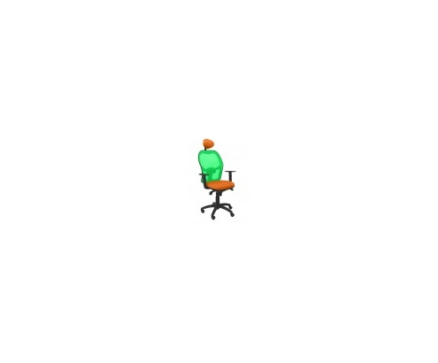 SILLA JORQUERA MALLA VERDE CABECERO FIJO ASIENTO BALI NARANJA 15SVBALI308C