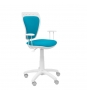 SILLA JUVENIL SALINAS BLANCA MICRO AZUL 34BCLMICRO31