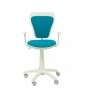 SILLA JUVENIL SALINAS BLANCA MICRO AZUL 34BCLMICRO31