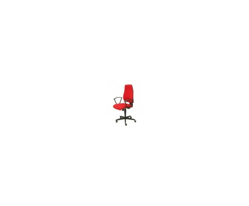 SILLA LEGANIEL SINCRO BRAZOS FIJOS TELA ROJO 344SC350B25