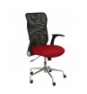 SILLA MINAYA RESPALDO MALLA NEGRO ASIENTO 3D ROJO 4031RJ