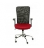 SILLA MINAYA RESPALDO MALLA NEGRO ASIENTO 3D ROJO 4031RJ