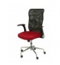 SILLA MINAYA RESPALDO MALLA NEGRO ASIENTO 3D ROJO 4031RJ