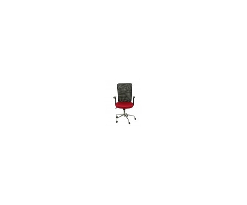 SILLA MINAYA RESPALDO MALLA NEGRO ASIENTO 3D ROJO 4031RJ