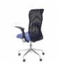 SILLA MINAYA RESPALDO MALLA NEGRO ASIENTO BALI AZUL CLARO 4031BALI261