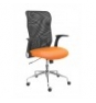 SILLA MINAYA RESPALDO MALLA NEGRO ASIENTO BALI NARANJA 4031BALI308