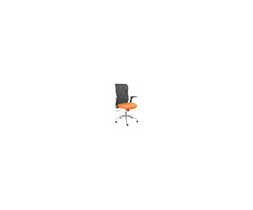 SILLA MINAYA RESPALDO MALLA NEGRO ASIENTO BALI NARANJA 4031BALI308