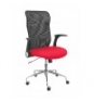 SILLA MINAYA RESPALDO MALLA NEGRO ASIENTO BALI ROJO 4031BALI350