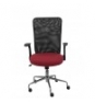 SILLA MINAYA RESPALDO MALLA NEGRO ASIENTO BALI ROJO 4031BALI933