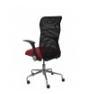 SILLA MINAYA RESPALDO MALLA NEGRO ASIENTO BALI ROJO 4031BALI933