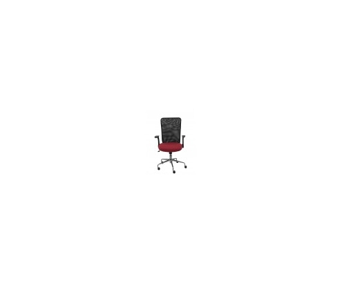 SILLA MINAYA RESPALDO MALLA NEGRO ASIENTO BALI ROJO 4031BALI933