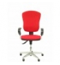 SILLA MORAL SINCRO BRAZOS REGULABLES TELA ROJO 343SC350B21