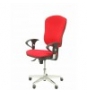 SILLA MORAL SINCRO BRAZOS REGULABLES TELA ROJO 343SC350B21