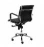 SILLON YESTE CONFIDENTE GIRATORIO SILMIPIEL NEGRO 255CBNE