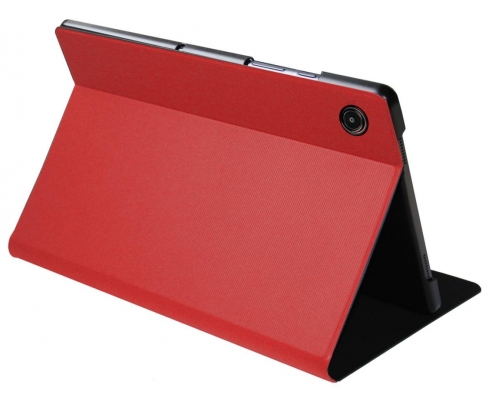 SilverHt Bookcase Wave Funda Tablet 10.5 para Samsung Galaxy TAB A8 Modelo SM-X200 SM-X205 Roja