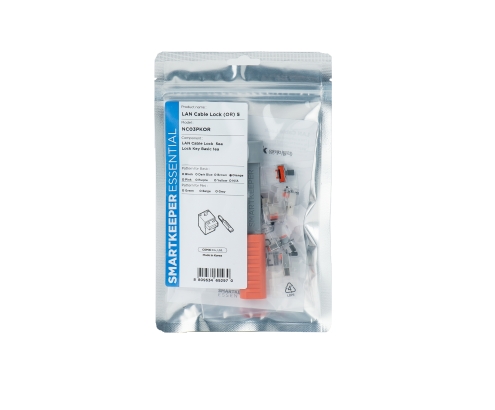 Smartkeeper NC03PKOR bloqueador de puerto Bloqueador de puerto + clave RJ-45 Naranja 1 pieza(s)