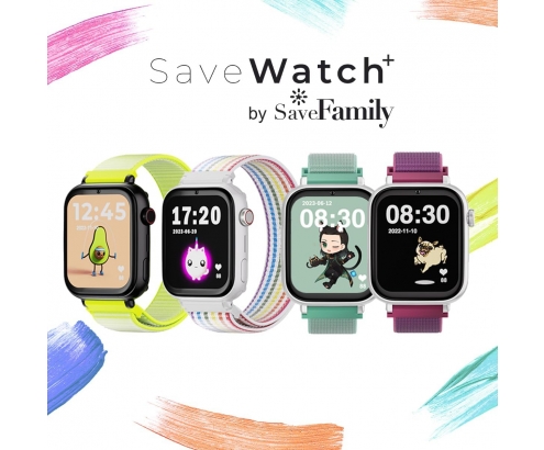 SmartWatch SaveFamily Reloj GPS SaveWatch Plus 4G WhatsApp Llamada Videollamada Boton SOS Wifi Video Musica Android Amarillo NO INCLUYE SIM